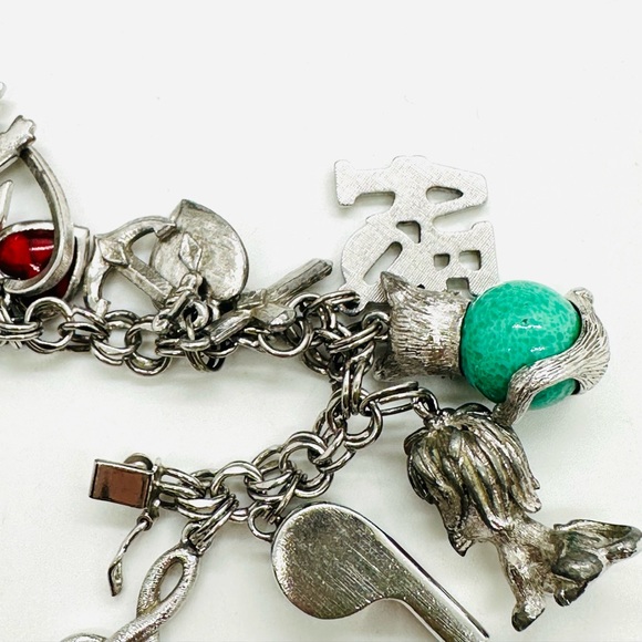 Vintage Sterling Charm Bracelet - Picture 5 of 17